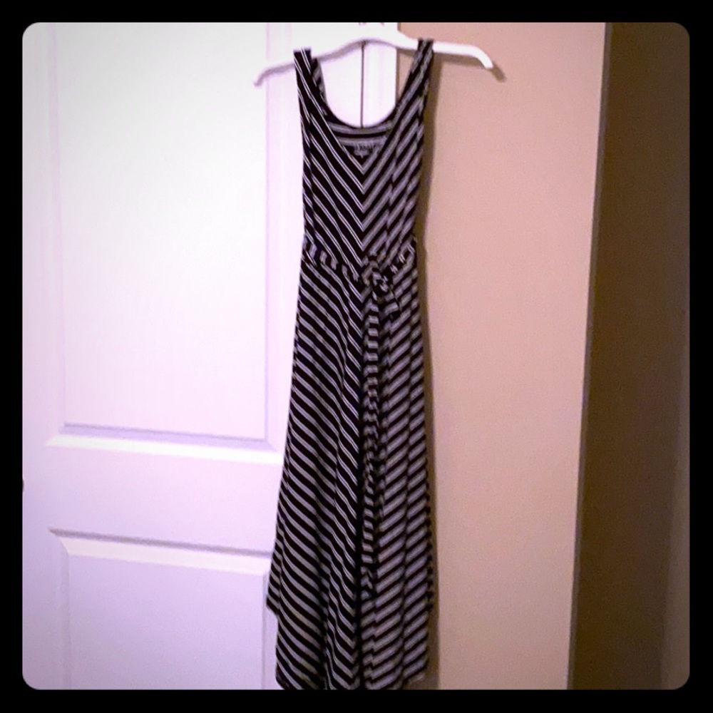 Maternity belted tank dress